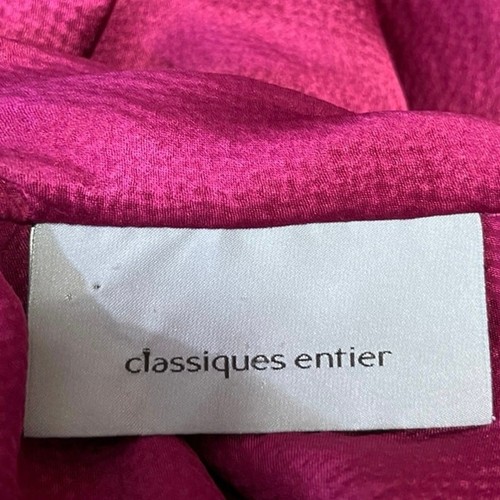 Classiques Entier Purple 100% Silk Ruffle Short Sleeve Shirt Blouse Top Size S - Picture 4 of 5