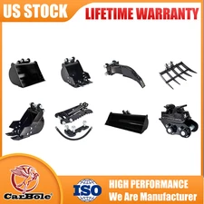 For Mini Excavator Attachments：Hydraulic Thumb Clip,Bucket,Rake,Ripper,Hitch US