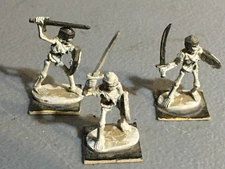 A32376 RAL PARTHA METAL MINIATURES SKELETON WARRIOR 3 PK TABLETOP WAR GAMES