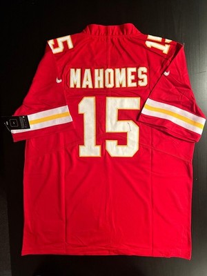 Patrick Mahomes #15 Men's Kansas City Chiefs Red Jersey Size LARGE - New