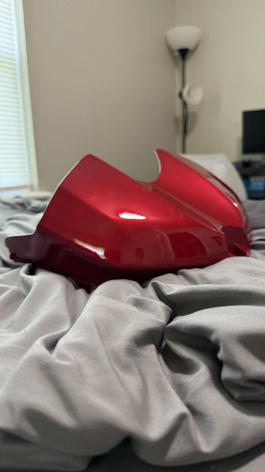 Cubierta de cubierta de plástico para medio tanque apta para Yamaha YZF R6 2008-2016 roja Foto 2 de 4