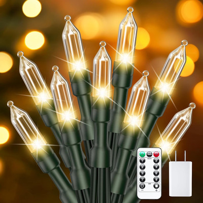 LED Christmas Lights for Indoor,39 FT 100 LED Christmas Tree Lights with Remote,