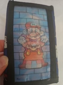 Avon Super Mario Bros. Lenticular Hologram Wallet Nintendo NES Trifold 1990's
