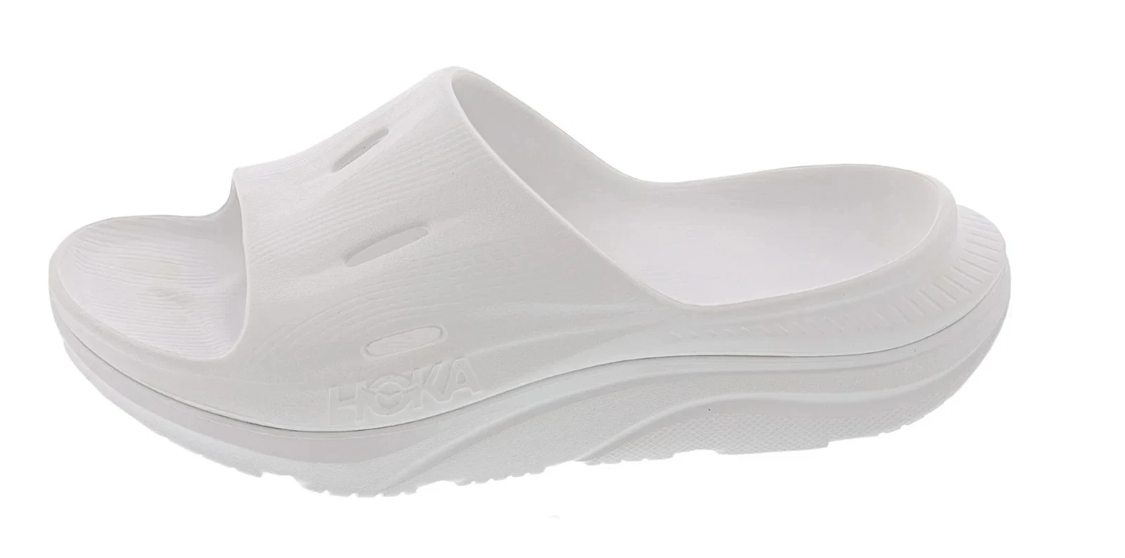 Mens Womens Hoka Ora Recovery Slide 3 Orthopedic Slides White Sandals