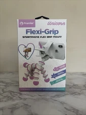 Premier Unicorn Flexi Grip Smartphone Flex Grip Mount pink/ white trim 