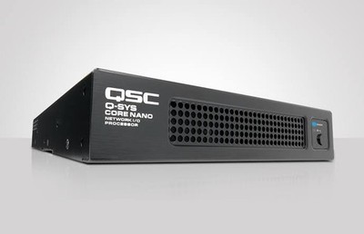 QSC Q-SYS Core Nano Network AV&C DSP Processor w/ Rack Ear & Power Cord