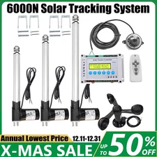 6000N Dual Axis Solar Panel Tracking Tracker Electric Linear Actuator Track Kits