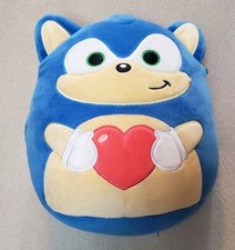 Original Squishmallow Sonic The Hedgehog with Heart 8" Plush