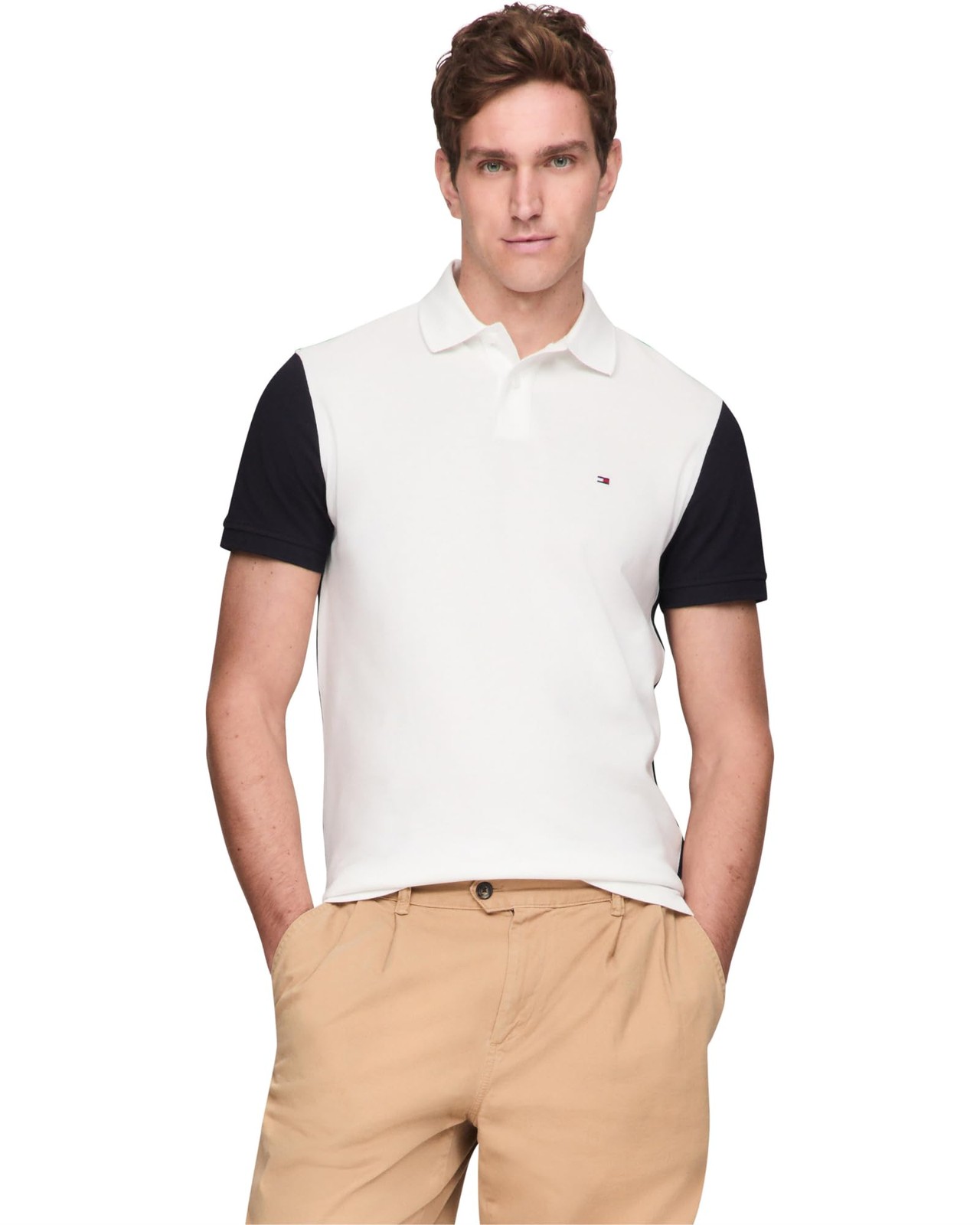 Tommy Hilfiger Mens Big Flag Regular Short Sleeve Polo M 15490₽