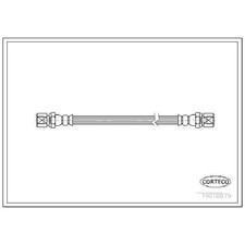 2x Corteco Bremsschlauch hinten 90445758 4565719 90235999 | 506970
