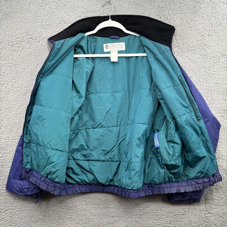 Винтажная мужская куртка Columbia большая на молнии утепленная парка состаренная 90-е - Изображение 4 из 4