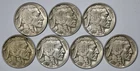 1935 - 1937 Buffalo 5c Nickels Lot of 7