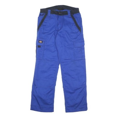DICKIES Herren Regular Cargo-Hose Workwear Blau/Schwarz W30 L30 Baumwolle