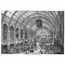 AMSTERDAM The International Exhibition - Antique Print 1869