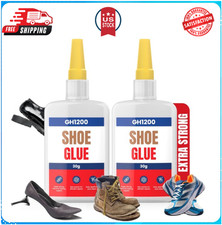 30gx2 Pack Shoe Glue Heavy Duty, Clear Drying  Strong Shoe Glue Sole Repair,
