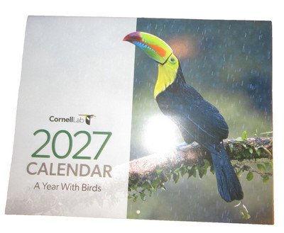 2027 CORNELL LAB OF ORNITHOLOGY WALL CALENDAR~A Year With Birds!-Beautiful Pics!