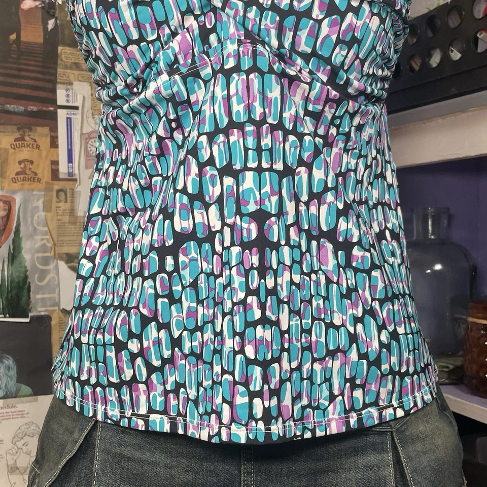 Топ танкини с геометрическим принтом Dana Buchman - Изображение 3 из 4