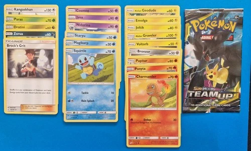 Pokemon TEAM UP 20 x CARDS bundle lot bulk /181 part complete EMPTY PACK ART