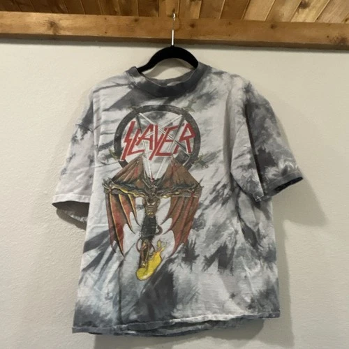 SLAYER VERY RARE VINTAGE RETRO 90s 1990s vintage concert t-shirt, vintage, single stitch, B+ condition