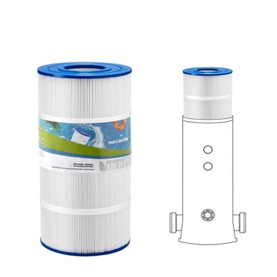 90SqFt Optimized Flow Spa Filter 17.4in 8.9in 4in Efficient Operation