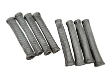 Universal 8 Heat Shield Wrap Slip On Spark Plug Wire Insulator Sleeve Titanium