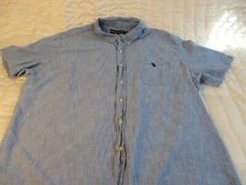 US Polo Assn. Shirt Men's 3XL Blue Short Sleeve Button Up Pocket Style 11C444