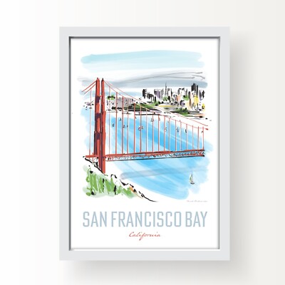 San Francisco Bay Kunstdruck Poster