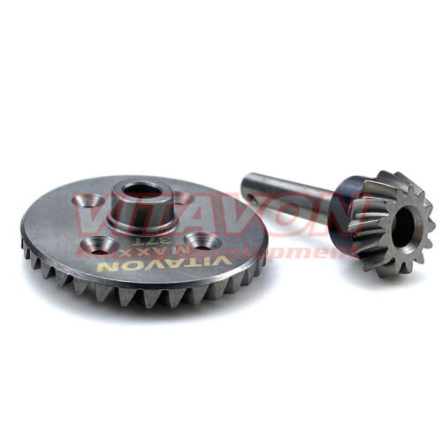 VITAVON HD Steel Rear Diff Spiral Cut Ring&Pinion Gear For Traxxas MAXX 1/10 - Picture 6 of 7