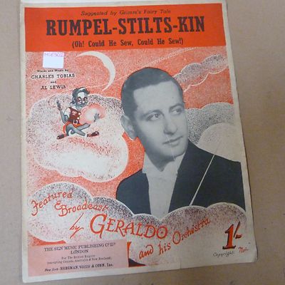 Liederblatt RUMPEL-STELZEN-KIN, Geraldo, 1939