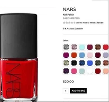 Nars Nail Polish 0.5oz Full Size Choose your shade New in Box!