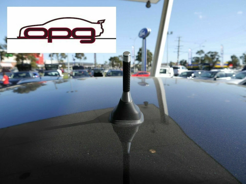 Antenna/Aerial Only Stubby Bee Sting for Toyota Corolla 2000-2018 Silver Carbon - image 2 of 4