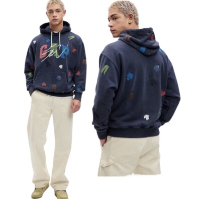 GAP x SEAN WOTHERSPOON XL Re-Issue Logo Hoodie Men's /Unisex for