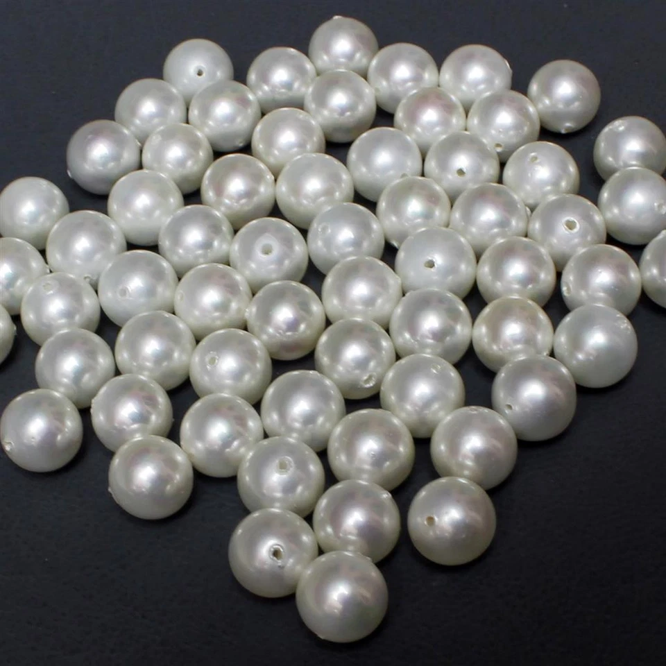 Wholesale Lot of 8.5mm Round Top Grade Loose Shell Pearl Gemstone Full Drilled - Image 4 of 4