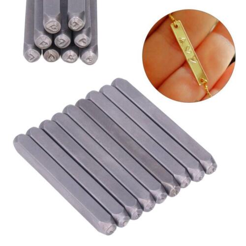For Metal Stamping Kit 9Pcs Heart Pattern For Metal Stamp for Jewelry Making - Afbeelding 1 van 22