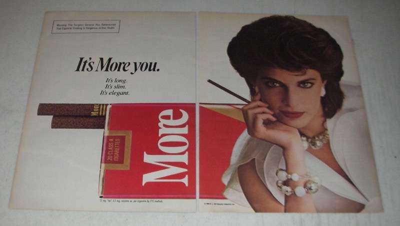 1984 More Cigarettes Advertisement