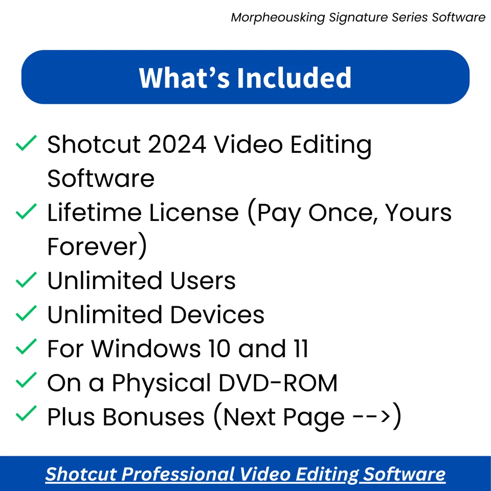 Shotcut PRO 2024 Video Editing Software Full Version DVD Lifetime for Windows - Image 2 of 4