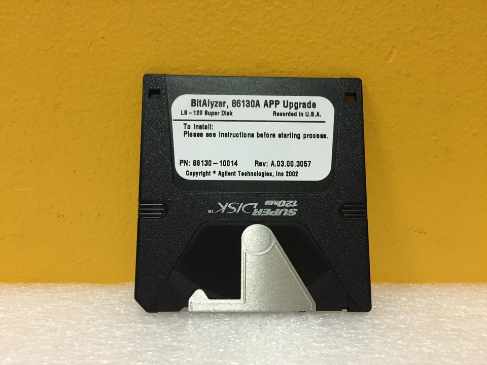 Actualización de aplicación Super Disk Agilent / HP 86130-10014 Rev: A.03.00.3057 LS-120. ¡Nuevo! - Imagen 1 de 1
