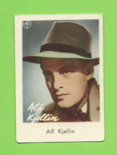 1957 Dutch Gum Card Autografbilder Alf Kjellin - Picture 1 of 2