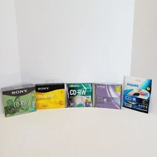 Sony Memorex TDK Philips Lot of Mixed CD-R and CD-RW DVD-RW New Sealed