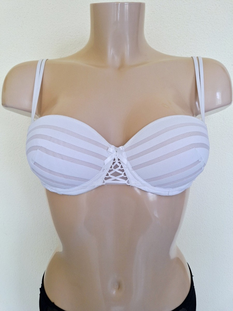 Soutien-Gorge Lise Charmel - Bandeau Coqué Armaturé - Taille 90B, Bonnet B - Blanc - Neuf