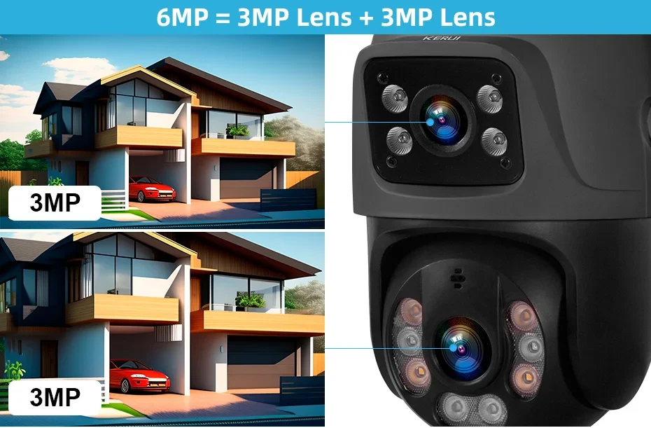 Fuers Wireless Security Camera System Surveillance 6MP WIFI 8CH NVR LCD Screen - Image 4 of 4