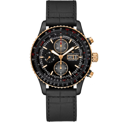 Hamilton Khaki Pilot Converter Chrono Automatic 44 MM Black Dial Watch H76736730