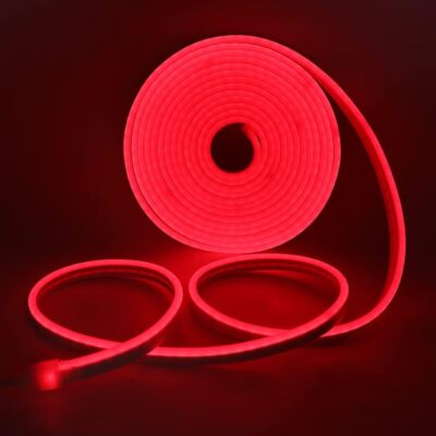 12V Waterproof LED Neon Strip Lights Flexible Silicone for Building Home AD Sign