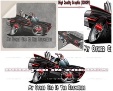 My Other Car Is Batman Batmobile Retro DigiRods Cartooon Sherpa Fleece Blanket 