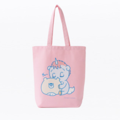 Unico x Komarikuma Tote Bag Pink Tezuka Osamu H37cm 14.6