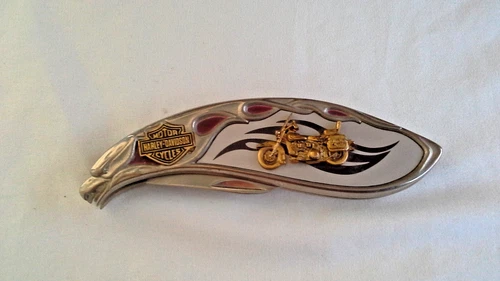 Knife-Folding, Harley Davidson, "Soft Tail" by Franklin Mint 