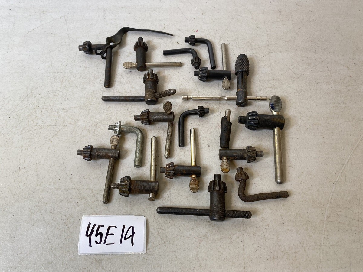 Vintage tool drill Chuck Key Lot Various Sizes and Manufacturers