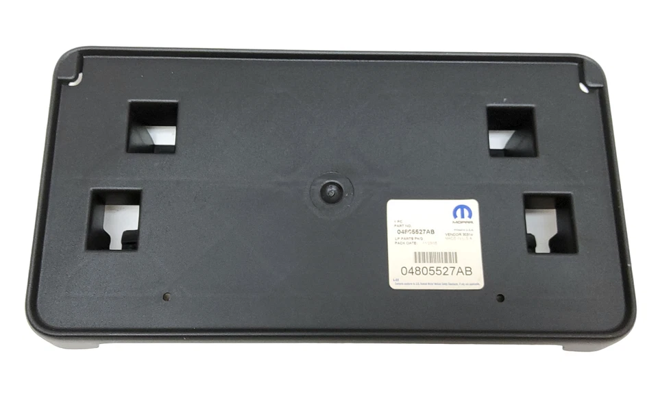 New Chrysler 04805527AB Plastic Front License Plate Mount Bracket 2003 Sebring - Изображение 2 из 4