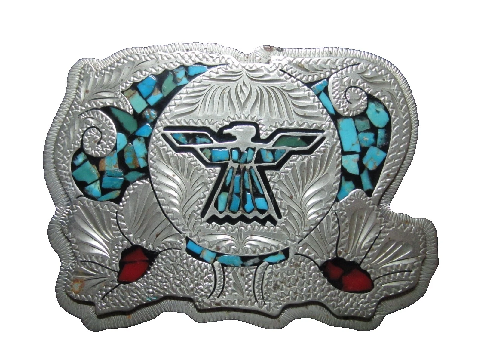 Multi-Color Native American Vintage Belt Buckles