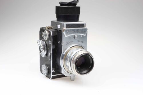 Ihagee Dresden Exakta 6x6 Kamera vertical Tessar 80mm f2.8 red T Lens 96816 - 第 1/7 張圖片